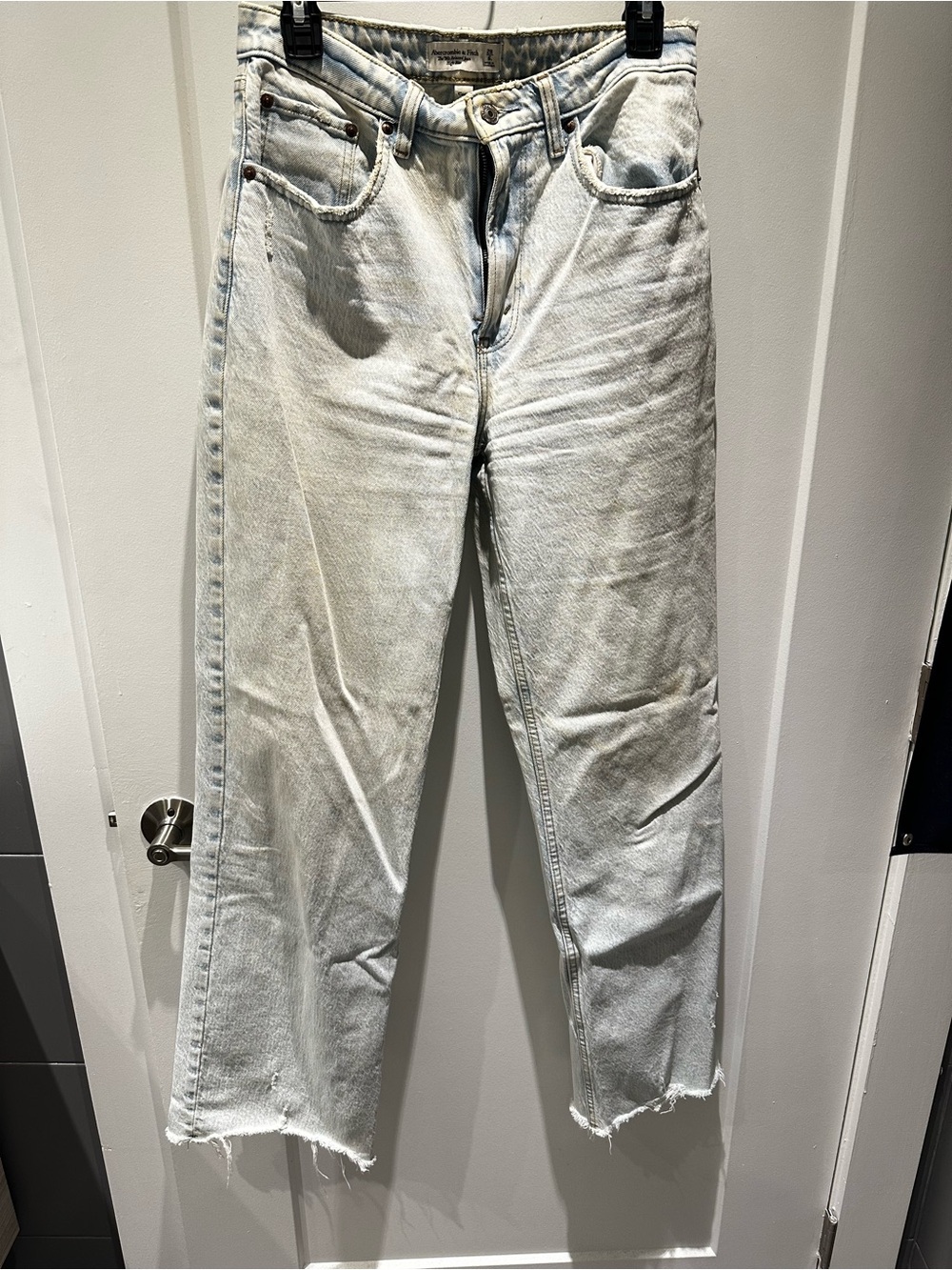 Abercrombie & Fitch Light Wash Straight-Leg Jeans
